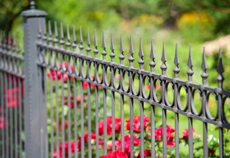Iron Fence Repair detail